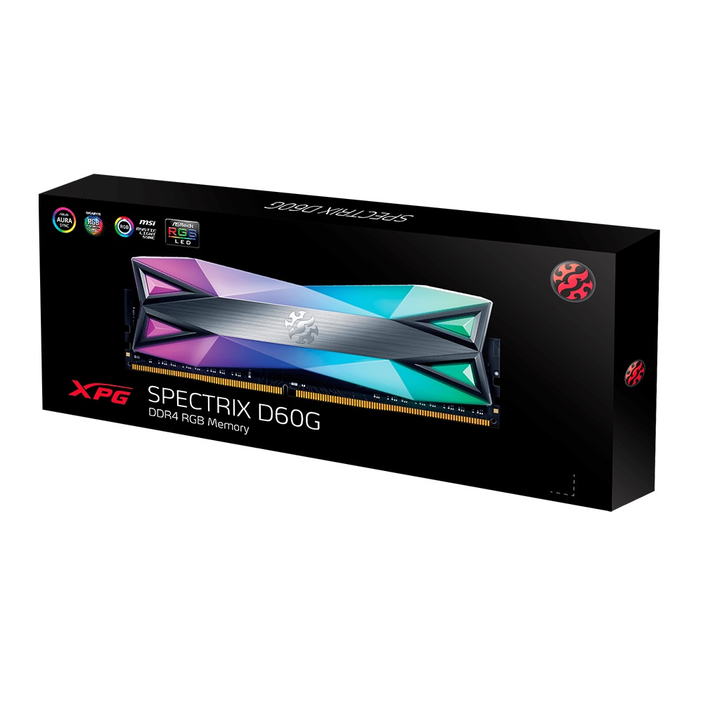 Memria RAM ADATA XPG SPECTRIX D60G DDR4 16GB (1x16GB) 3000MHz CL16 RGB 4